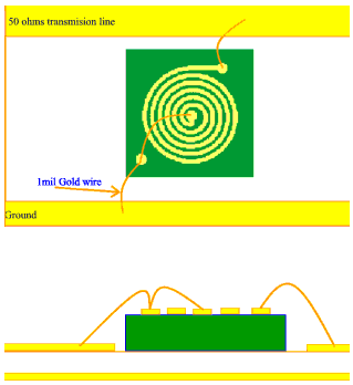 how to wire spiral chip inductors