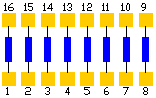 isolated silicon resistor network