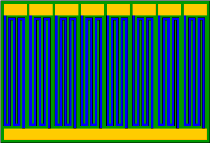 bussed silicon resistor network