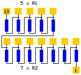 multi tap resistor 210 schematic