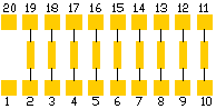 zero ohms jumpers array SWR0J-20-q1