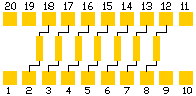 zero ohms jumpers array SWR0J-20-q4