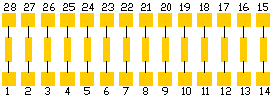 zero ohms jumpers array SWR0J-28