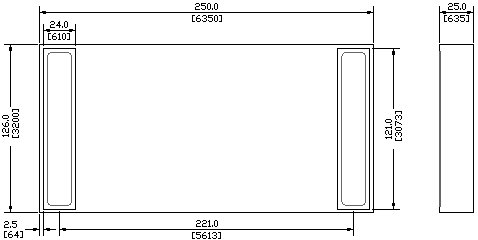 2512 case chip size